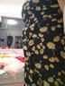 莎妮朵罗大码女装连衣裙套装雪纺夏季遮肚子微胖女装显瘦连衣裙套装15848 黑色 4XL建议160-175斤穿着 实拍图