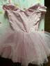 艾舞戈儿童舞蹈服女童练功服秋季可爱蓬蓬纱裙公主芭蕾舞裙幼儿演出服装 【亮片蝴蝶-四层纱】粉色-短袖 150 实拍图
