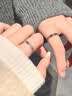 伊凡迪钻戒铂金戒指白金情侣对戒活口求订结婚520情人节礼物送女友老婆 轻奢款银镀铂金对戒【本地仓直发，可分开发】 实拍图