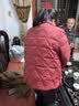 缇米媗小个子妈妈秋冬轻薄羽绒服外套中老年女大码洋气羽绒棉服短款棉袄 橘红色（白鸭绒38）现货直发 4XL 建议穿145-160斤 实拍图