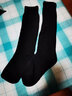 南极人过膝袜子女款秋冬季加绒加厚保暖防寒高筒防下滑纯色大腿长筒袜 【黑色+深灰】-过膝毛圈袜 2双 均码 实拍图