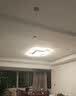 四季沐歌（MICOE）照明LED客厅大灯简约吸顶灯饰餐厅卧室全屋三室两厅灯具套餐中山 180W 35㎡内适用 103CM 三色调光-黑银 实拍图