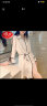 浪莎（LangSha）2023新款年网新年红睡裙女夏季冰丝薄款卡通风白衬衫中长款夏天睡 139睡裙(配腰带)款 160(M) 晒单实拍图
