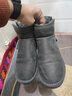 森馬（Senma）时尚潮流经典男靴套脚加绒保暖雪地靴男710430702 承德灰 41码 实拍图