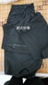 品诗歌人夏季冰丝短裤男薄款运动速干五分裤宽松直筒休闲裤沙滩大裤衩男 2001黑色+2003黑色 2XL140-155斤 实拍图