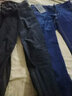 浪默【2条装】牛仔裤男士秋冬厚款商务弹力中青年休闲男裤直筒裤宽松 009黑色+009蓝色 30 （2尺3适合115-125） 实拍图