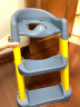 艾杰普（JEPPE）儿童马桶圈辅助器 宝宝坐便器楼梯式凳马桶扶手架座便软坐垫 实拍图