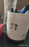 汪洋大海景德镇瓷器花瓶青花瓷中式客厅插花家居装饰工艺品博古架陶瓷摆件 雪景笔筒【送木底座】 实拍图
