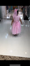 安妮优儿六一儿童节表演服装演出服女童蓬蓬裙舞蹈服小学生礼服 粉色 150 实拍图