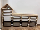 米囹   玩具收纳柜实木大容量抽屉式书架收纳架组合架宝宝玩具整理柜 一排四抽【纯实木】 实拍图