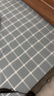 雅鹿a类全棉床笠单件180x200纯棉床单席梦思床垫床罩保护套单人床笠罩 繁星蓝中格--A类母婴级 （水洗棉） 简约单床笠系列-- 180cm*200cm 实拍图