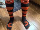 X-SOCKS袜子控制者男女专业运动滑雪袜长筒袜保暖压缩袜足球 混合煤灰/极限黄 39-41 实拍图