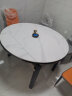 莱仕达京东居家优选岩板餐桌椅组合可伸缩家用实木饭桌子LSD01 1.2+6椅 实拍图
