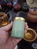 京适陶瓷茶叶罐便携小密封迷你旅行小号储茶罐装茶叶小罐子防潮空茶盒 哥窑-梅子青【中号】 80ml 实拍图