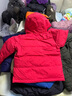 雪中飞儿童羽绒服2024新款加厚儿童外套男童女童中大童冬季面包羽绒服 红色 110 cm 实拍图