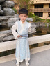 奥蒙威男童汉服古装儿童国学服新中式古代儿童男孩唐装学生演出服YJA92 蓝色 160 实拍图