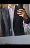 威可多（VICUTU）男士潮流【小蓝西】西服羊毛春夏易打理正装结婚礼服外套 西服175B或西裤84 黑色西服 实拍图