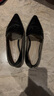 爱步（ECCO）穆勒鞋女 尖头单鞋浅口粗跟皮鞋 型塑214243 黑色21424301001（羊皮革） 37 实拍图