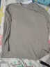 美罗邦（Meloban）100%纯棉长袖t恤男薄款宽松秋衣春秋季纯色打底衫大码上衣服男装 卡其色【100%纯棉】 2XL【建议150-155斤】 实拍图