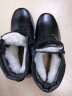 3515强人男靴冬季防寒靴皮毛一体羊毛保暖鞋棉鞋男士户外雪地靴 黑色 44 晒单实拍图