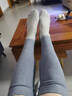 迈飞特羊绒护小腿保护套保暖护脚踝老寒腿脚腕防寒运动男女袜套加绒冬季 【防寒保暖 高弹舒适】中灰 M [适合80-120斤] 实拍图