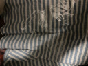 betu百图女装气质V领多色条纹T恤针织短袖T2104T17 蓝白条 XS 晒单实拍图