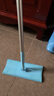 康多多satto58轻喜家政保洁专用平板拖把清洁工具伸缩免洗夹布毛巾拖把 蓝色加粗2节杆拖把【送干巾+布】 实拍图