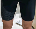 速比涛（Speedo）游泳裤男专业五分男士泳衣泳镜泳帽套装防尴尬游泳装备 黑色/炭灰 M (34) 身高175/体重75/腰围86 实拍图