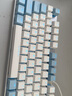 达尔优EK815机械合金版108键多键位机械键盘电竞游戏CF吃鸡LOL双色白蓝键帽全键无冲 108键黑轴（白拼蓝键帽）29种灯光模式 实拍图