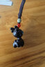 思怀一路平安檀木小鹿汽车钥匙扣挂件精致手机吊坠男女情侣钥匙挂饰链 黑檀小鹿-钥匙扣 实拍图