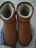 热风（Hotwind）加绒保暖雪地靴百搭女靴冬季简约百搭棉靴加绒短靴 02棕色 (预售11.17发货) 40 实拍图