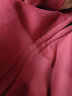 朗翱（LANGAO）卫衣男春秋季连帽宽松重磅开衫棉质外套男士美式潮牌夹克上衣服 酒红色-A款 XL（建议125-140斤） 实拍图