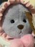 莉娜熊（TeddyTales）小熊玩偶毛绒玩具熊泰迪手作熊安抚娃娃送礼送人新年礼物女生 紫灰色 中号站姿约30cm 实拍图