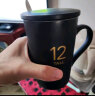 瓷魂 马克杯陶瓷杯子咖啡杯情侣茶杯男女大容量390ml 黑色12oz可定制 晒单实拍图