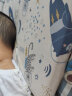 好孩子儿童乳胶枕幼儿园枕头新生宝宝安抚枕婴儿定型枕0-1-3-6-12岁四季 0-3岁幼儿款 星际蓝色含枕套 实拍图