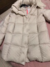 美力城暖天鹅泡芙羽绒服中长款女高端90鹅绒加厚外套保暖157 白色 XS （80-95斤） 实拍图
