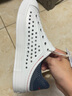 Skechers斯凯奇儿童洞洞鞋夏季凉鞋男女童涉水溯溪鞋防滑沙滩拖鞋91995L 男/白色/海军蓝/红色/WNVR 35 实拍图