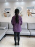 梵花秀（fanhuaxiu）中年妈妈装外套新款阔太太时尚洋气薄款风衣中老年女装春秋上衣 紫色高品质外套 4XL建议穿145-160斤 晒单实拍图