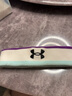 安德玛（Under Armour）运动发带男女 篮球装备瑜伽健身吸汗头带止汗带头戴导汗带 白紫色 实拍图