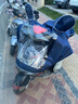太空（TaiKong）雨衣电动电瓶车提花加大加厚摩托骑行成人单人男女士雨衣遮脚雨披 蓝色（有镜套） XXXXL 实拍图