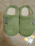 安尚芬棉拖鞋女士外穿秋冬季新款居家卡通保暖加绒半包跟情侣地板拖鞋男 绿色【大眼崽】 36-37 适合35-36 实拍图