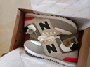 新百伦574男鞋跑步鞋休闲运动鞋女鞋子轻便舒适软底秋冬季百搭跑步鞋男 米灰藏青n574 升级版 42 脚宽脚胖多拍一码 实拍图