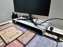 鹿为 电脑显示器增高架金属苹果MAC抬高支架底座铝合金桌面收纳置物架 【50*22*6cm】大号6CM高-银色-4MM厚 实拍图