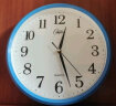 康巴丝（Compas）挂钟时尚卧室客厅办公时钟日历挂表简约创意石英钟表 蓝色C2246直径28cm 实拍图