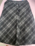 百图betu女装秋冬新款半身裙时髦复古格高腰毛呢半身裙女2310T79 黑色 L 实拍图