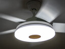 佑家LED餐厅风扇灯吊扇灯现代简约客厅吊灯风扇卧室电扇灯 【升级60w全光谱】哑光白变频6档 48寸 实拍图