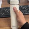 私家良品陶瓷涂层内胆保温杯女士高颜值茶水分离泡茶杯送女友生日礼物定制 白 500ml （覆层陶瓷内胆+茶隔） 实拍图