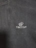 探拓（TECTOP）抓绒衣 户外加厚保暖女抓绒衣纯色立领半开衫柔软舒适抓绒衣 WZRY034 女款黑色 3XL 实拍图