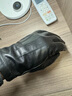 曼查斯特 山羊皮手套男单层冬季无内里单皮男士开车触屏真皮手套 黑色触屏(暖绒里) S 实拍图