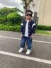 真维斯（Jeanswest）男童春秋外套儿童2026新款学院风拼接棒球服男大童春装时尚夹克衫 藏蓝/快乐生活K+太空骑行 110 实拍图